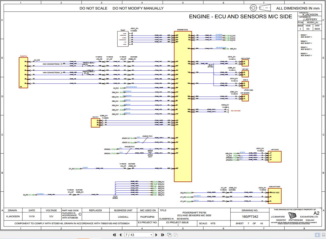 JCB Telehandler 535 95 STV 3L 2019 2025 Electrical and Hydraulic Diagram (2)
