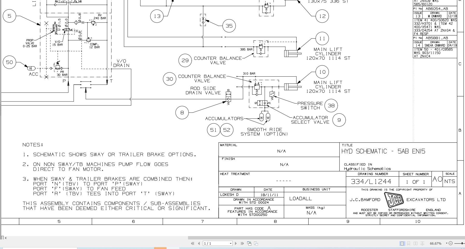 JCB Telehandler 535 95 STV 3L 2019 2025 Electrical and Hydraulic Diagram (3)