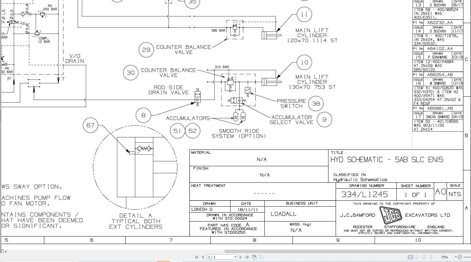 JCB Telehandler 535 95 STV 4.8L 2021 2025 Electrical and Hydraulic Diagram (3)