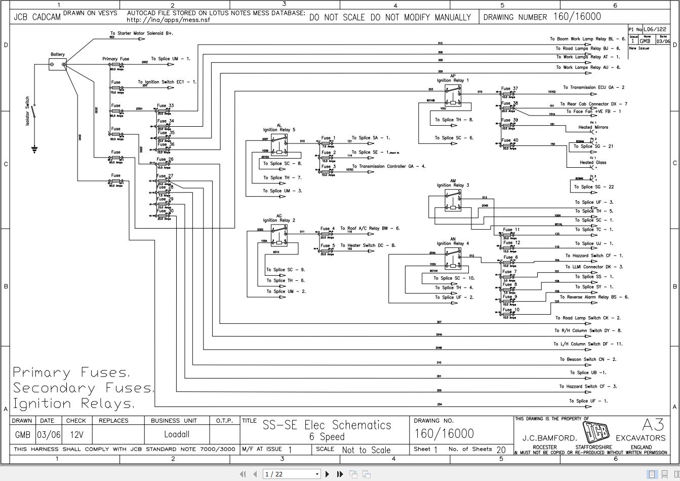 JCB Telehandler 535 95 T2 JCB 2005 2025 Electrical and Hydraulic Diagram (1)