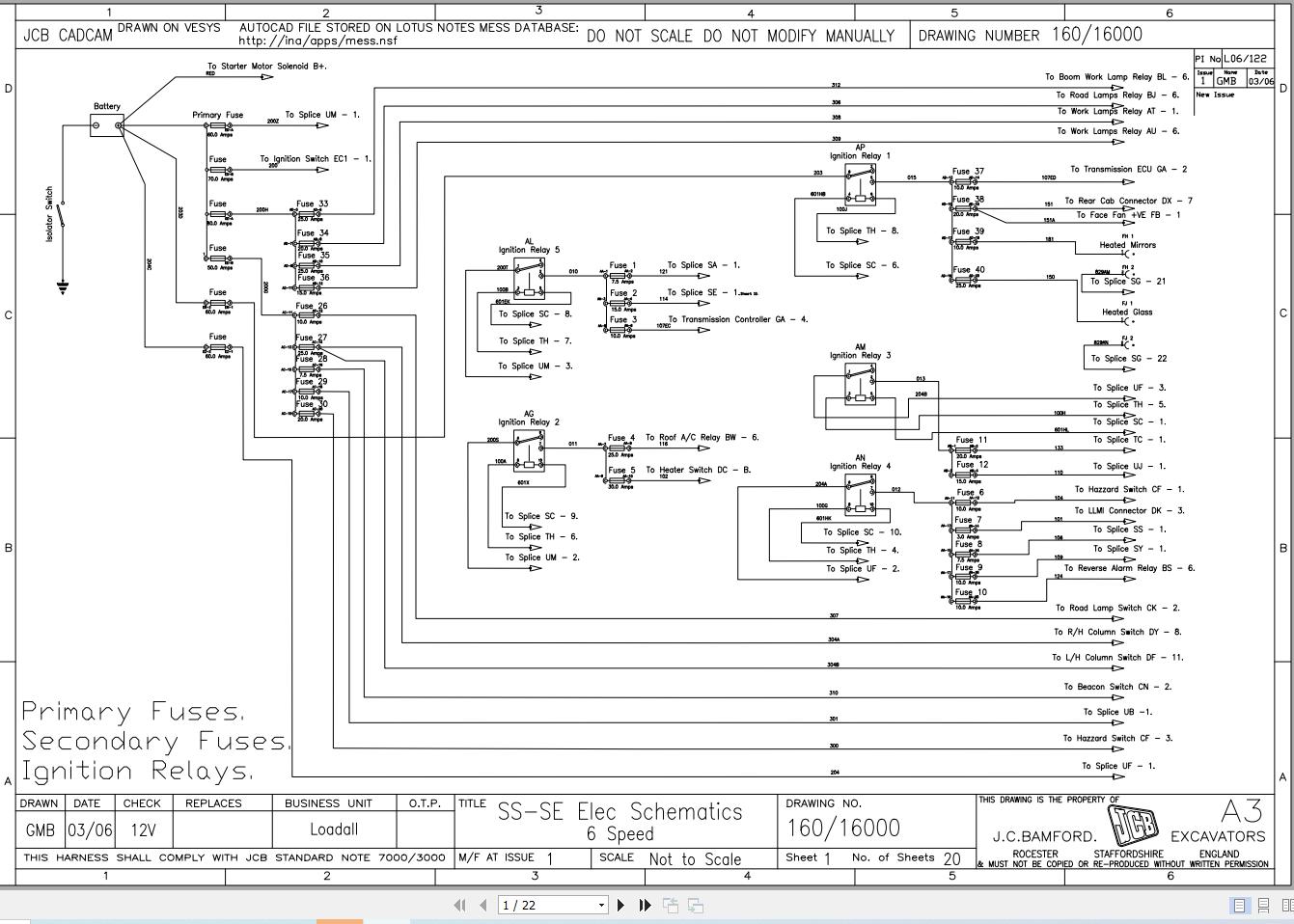 JCB Telehandler 535 95 T3 2007 2025 Electrical and Hydraulic Diagram (1)