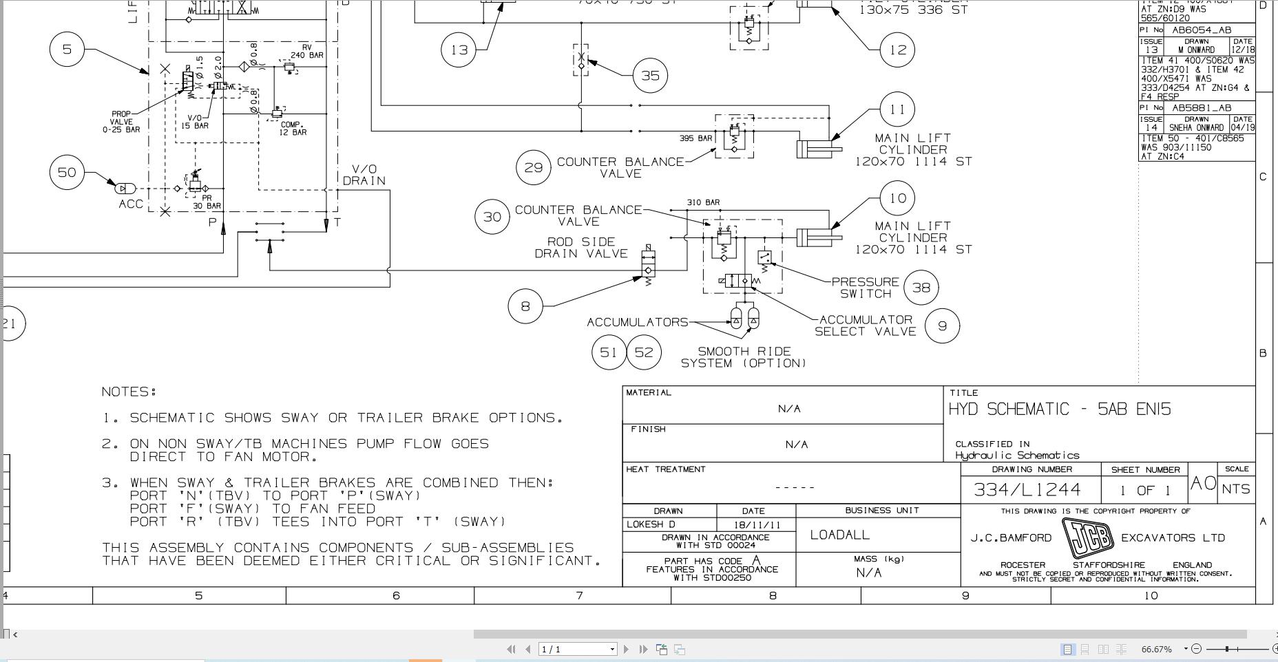 JCB Telehandler 535 95 T4F 55kW 2016 2025 Electrical and Hydraulic Diagram (3)