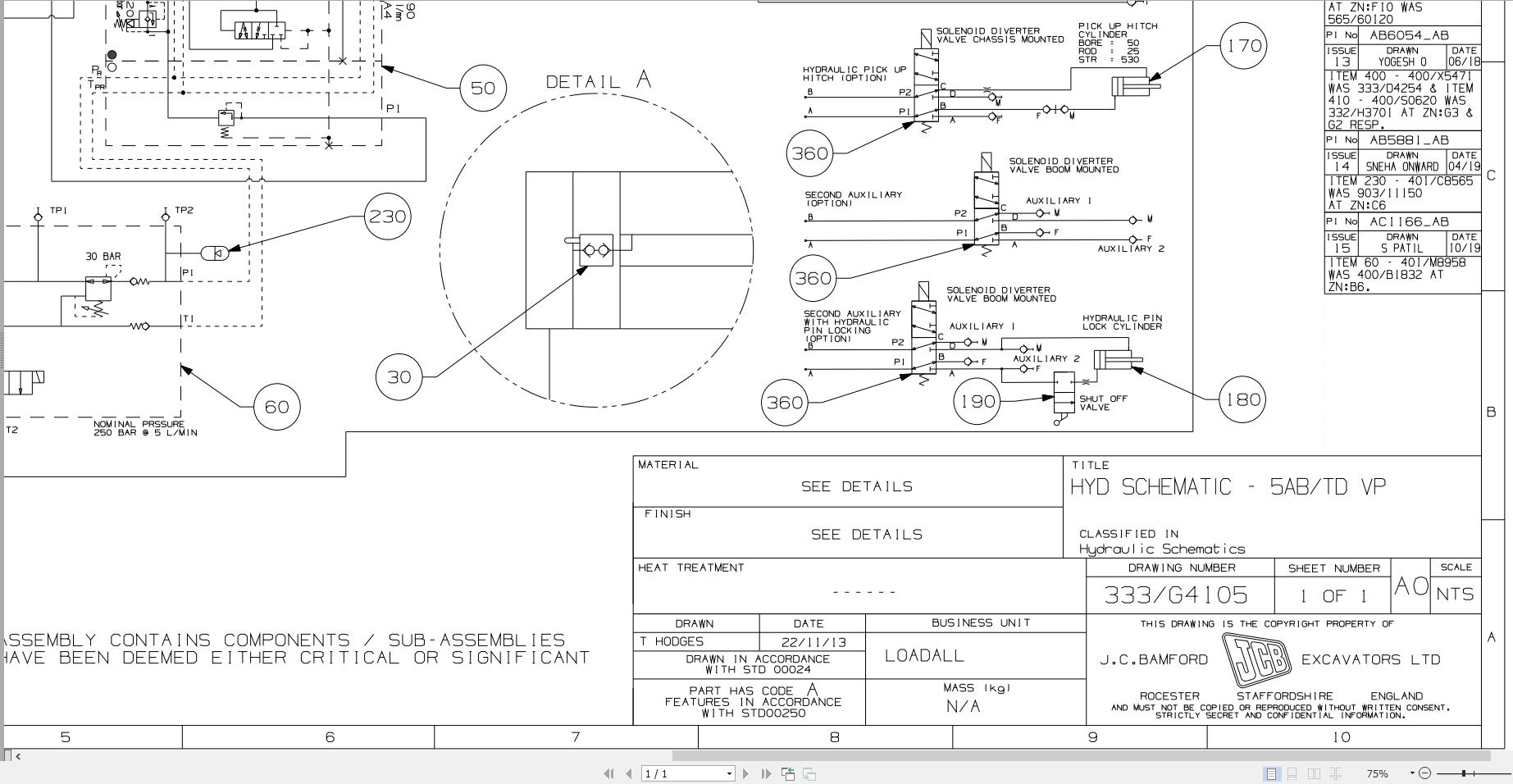 JCB Telehandler 535 95 T4i 2012 2016 Electrical and Hydraulic Diagram (3)