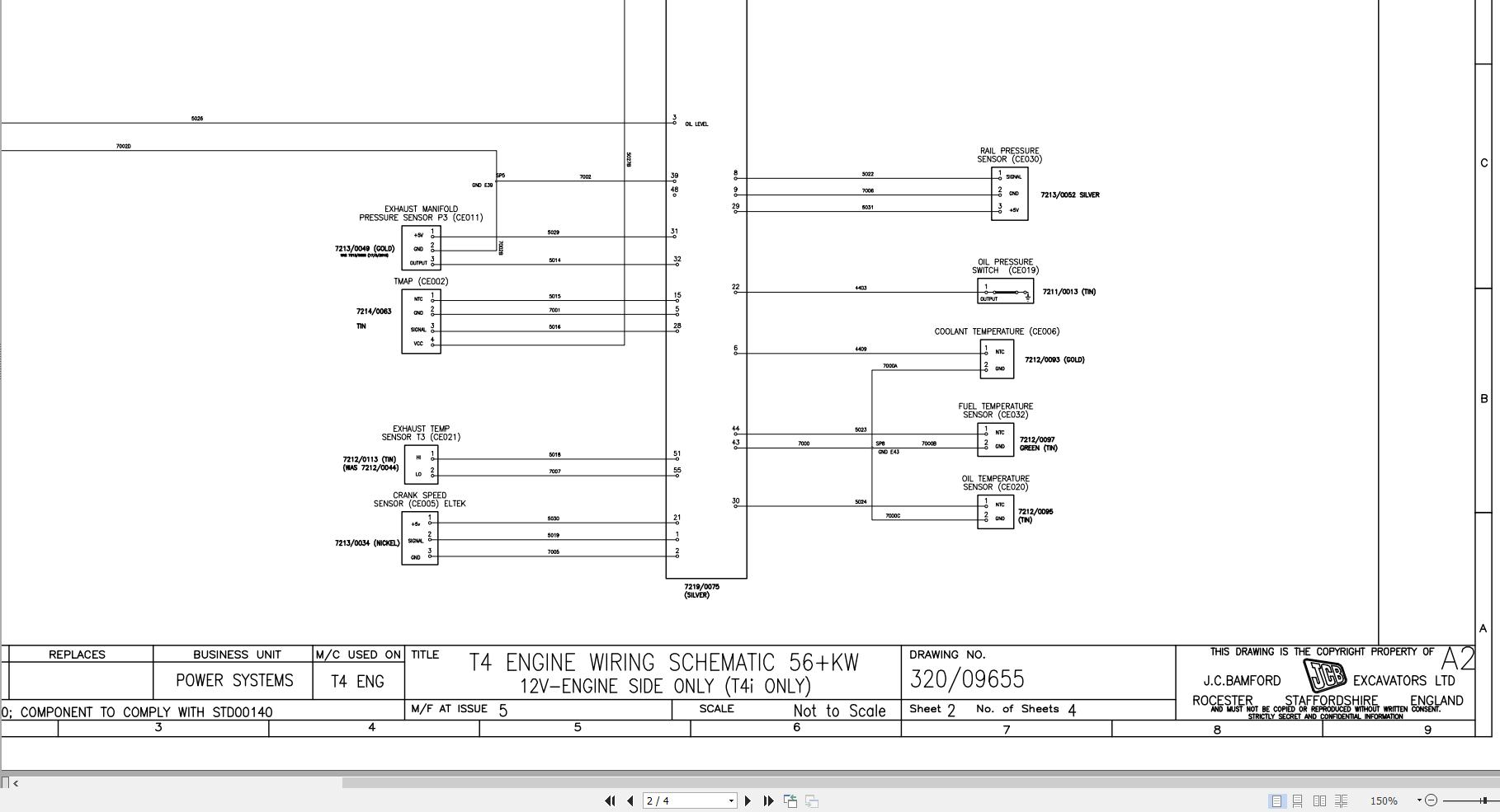 JCB Telehandler 535V125 MP T4i 2014 Electrical Diagram (2)