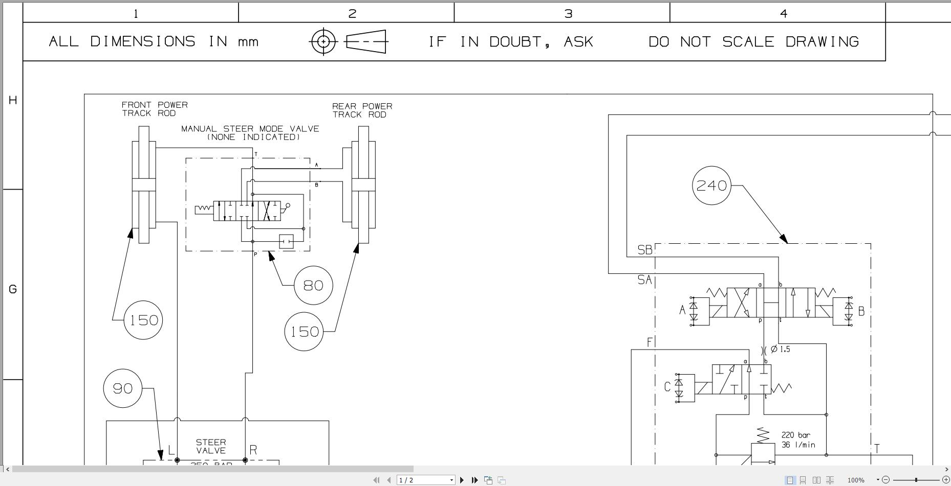 JCB Telehandler 535V125 STV 3L 2019 2025 Electrical and Hydraulic Diagram (3)