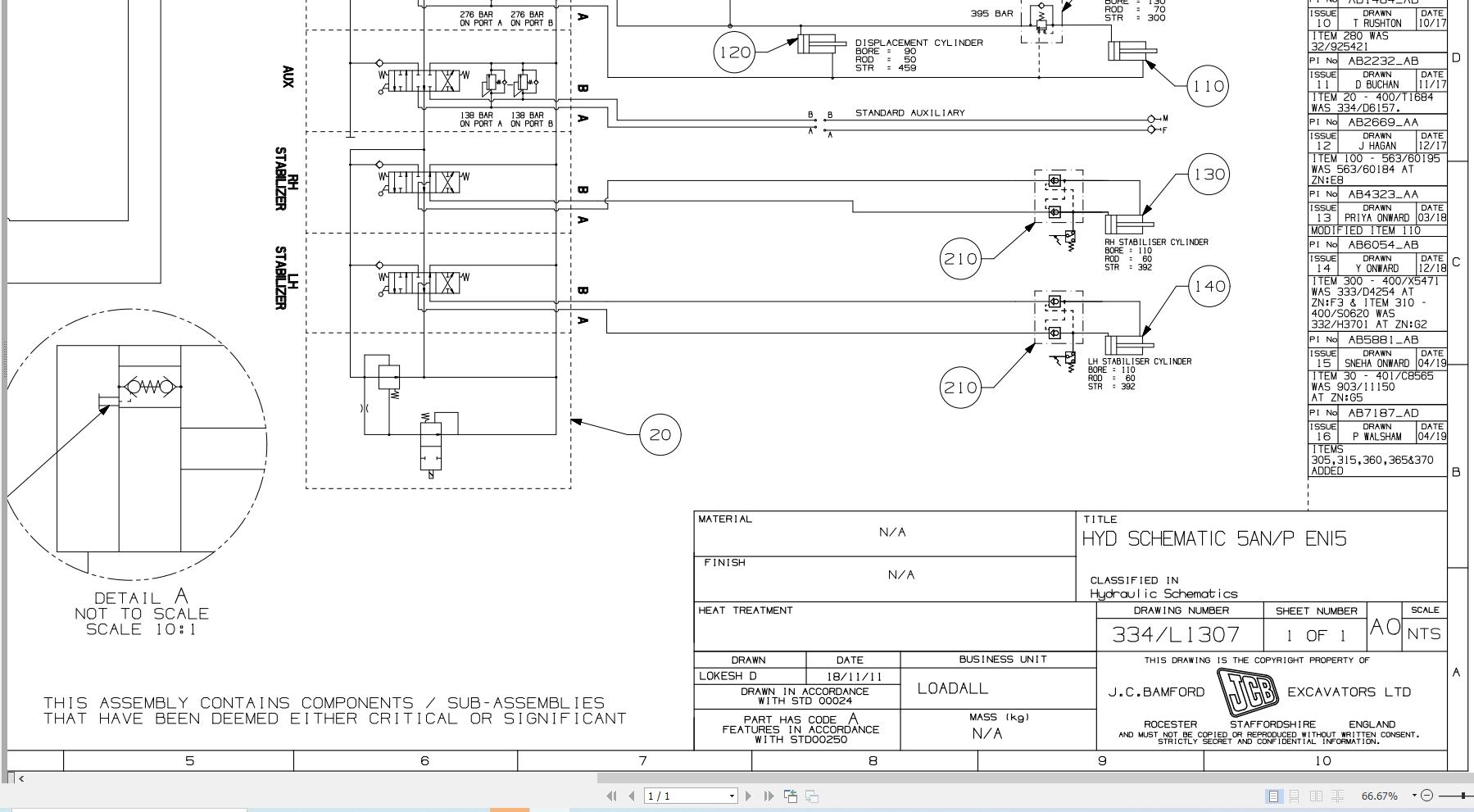JCB Telehandler 535V125 STV 4.8L 2021 2025 Electrical and Hydraulic Diagram (3)