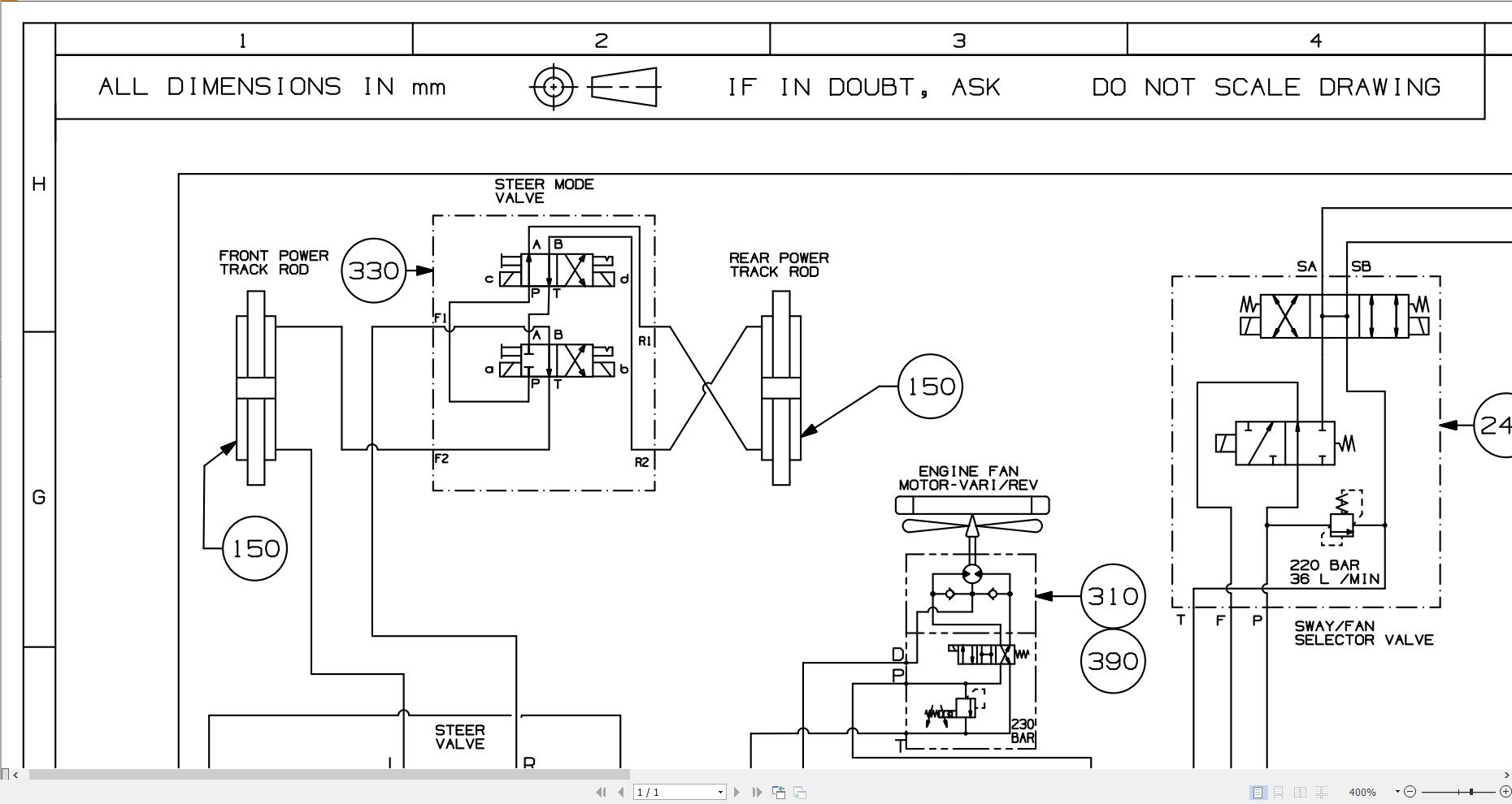 JCB Telehandler 535V125 T4F 55kW 2016 2022 Electrical and Hydraulic Diagram (3)