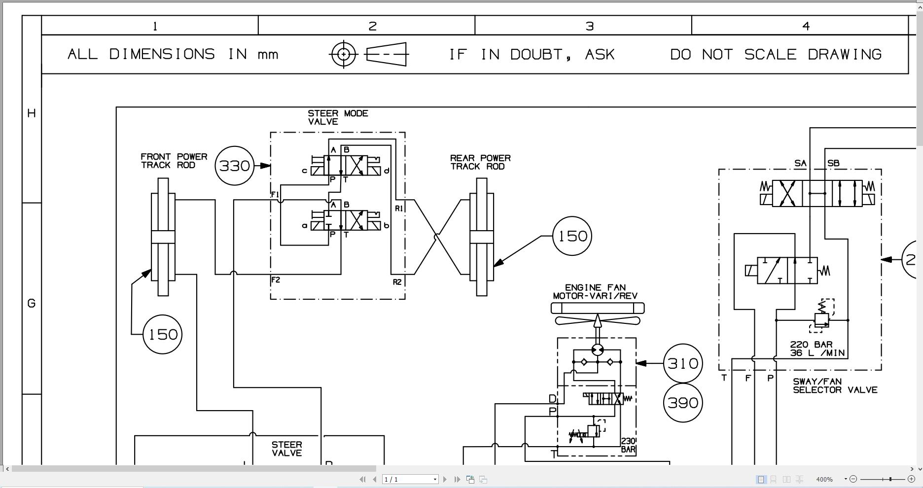 JCB Telehandler 535V125 UN3 GB3 Electrical and Hydraulic Diagram (3)