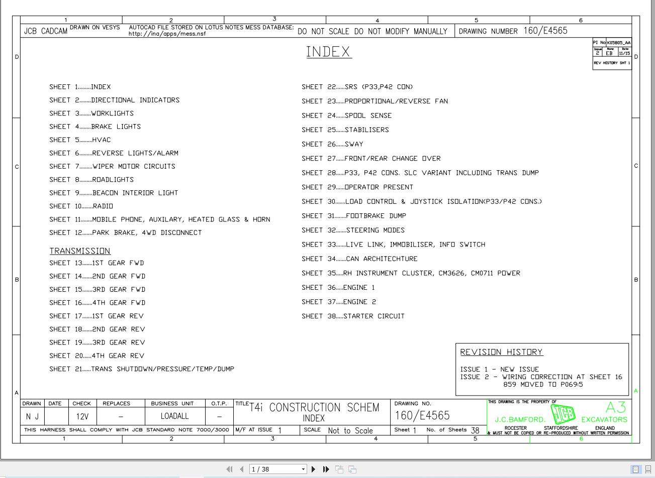 JCB Telehandler 536 70 LP T4i 2008 Electrical Diagram (1)