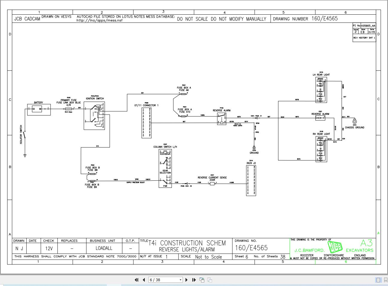JCB Telehandler 536 70 LP T4i 2008 Electrical Diagram (2)