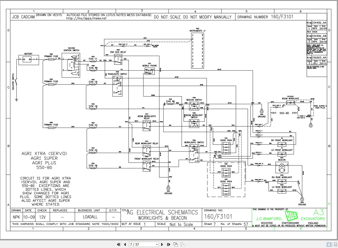 JCB Telehandler 536 70 T2 2008 2021 Electrical and Hydraulic Diagram (2)