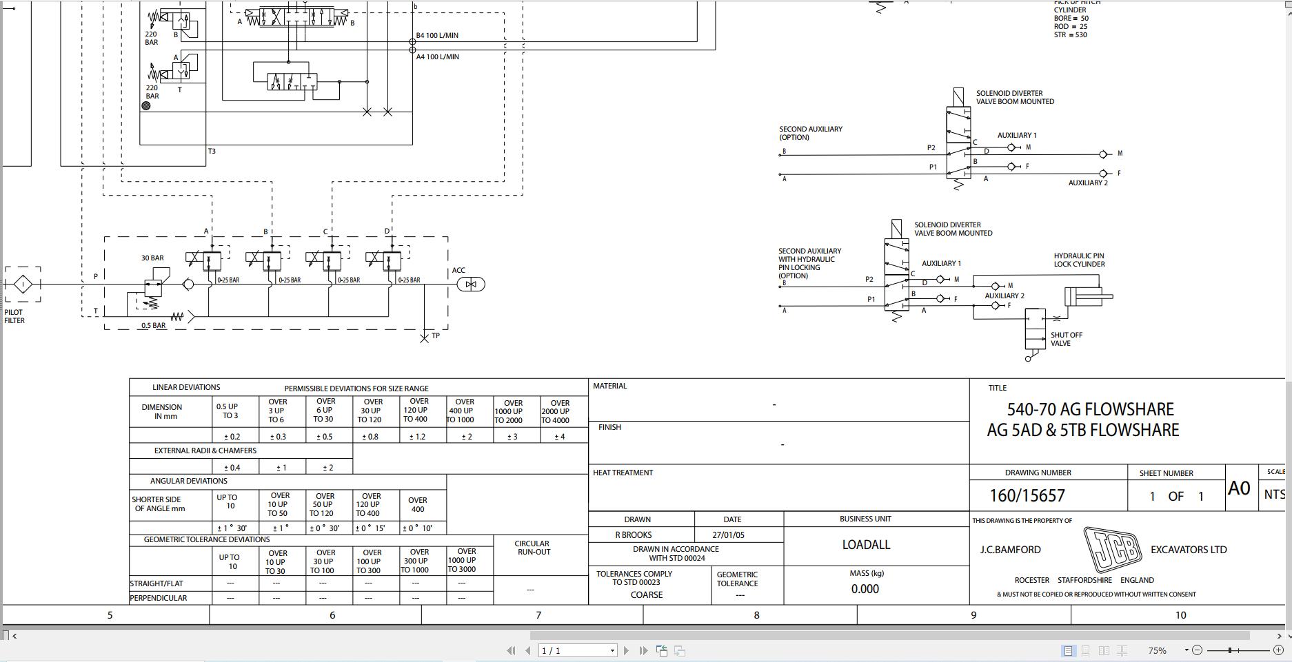 JCB Telehandler 536 70 T2 2008 2021 Electrical and Hydraulic Diagram (3)