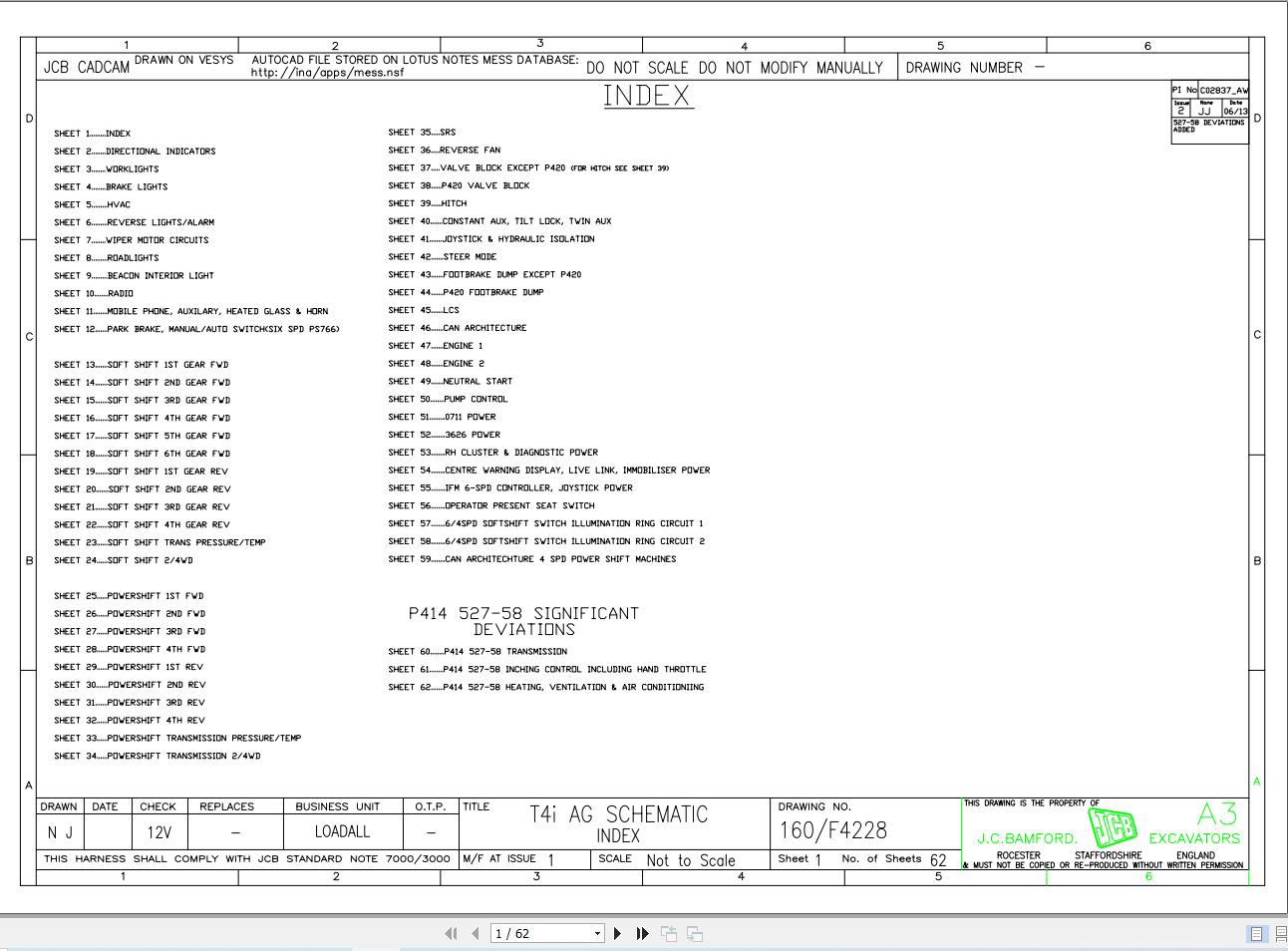 JCB Telehandler 536 70 T4i 2016 Electrical and Hydraulic Diagram (1)