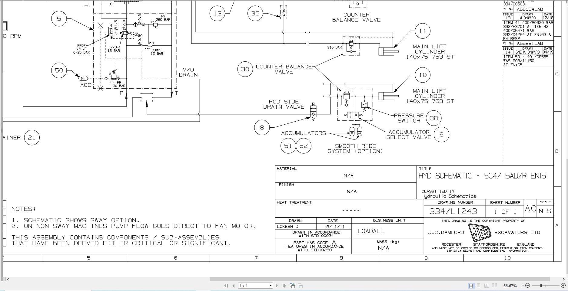 JCB Telehandler 536 70 T4i 2016 Electrical and Hydraulic Diagram (3)