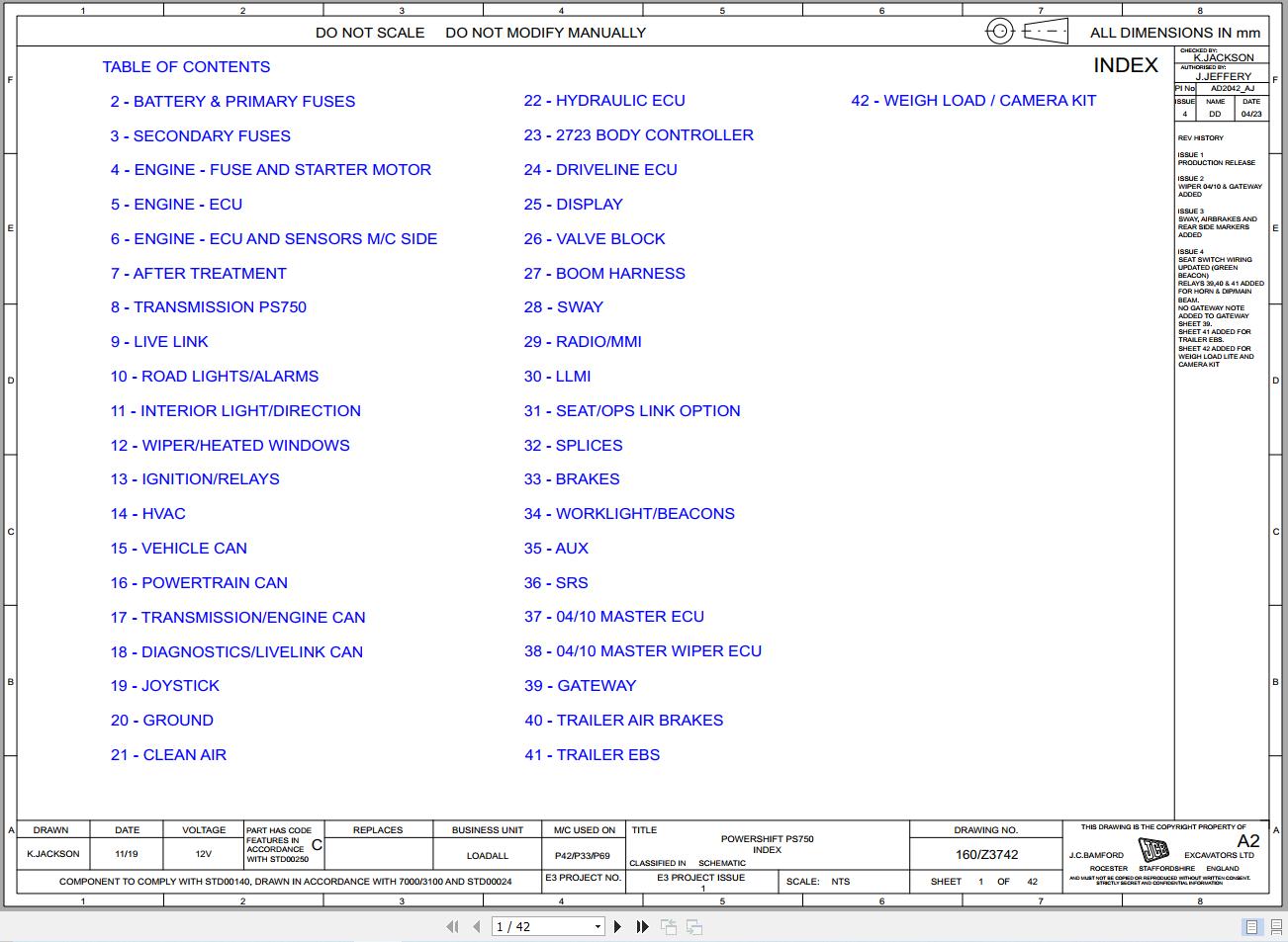 JCB Telehandler 536 95 T4F 2020 2025 Electrical and Hydraulic Diagram (1)