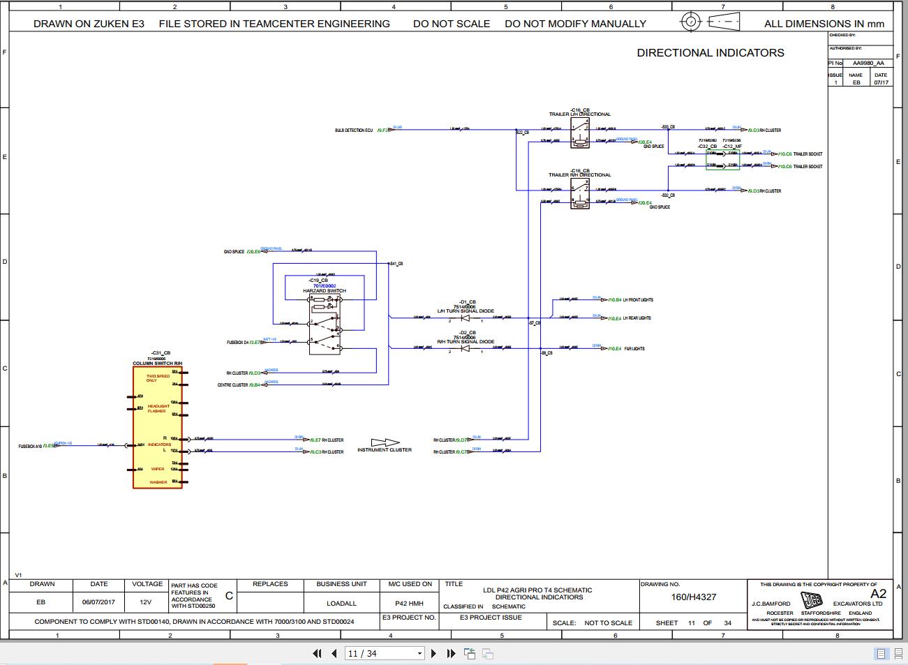 JCB Telehandler 536T60 AG55 T4F 2017 Electrical and Hydraulic Diagram (2)