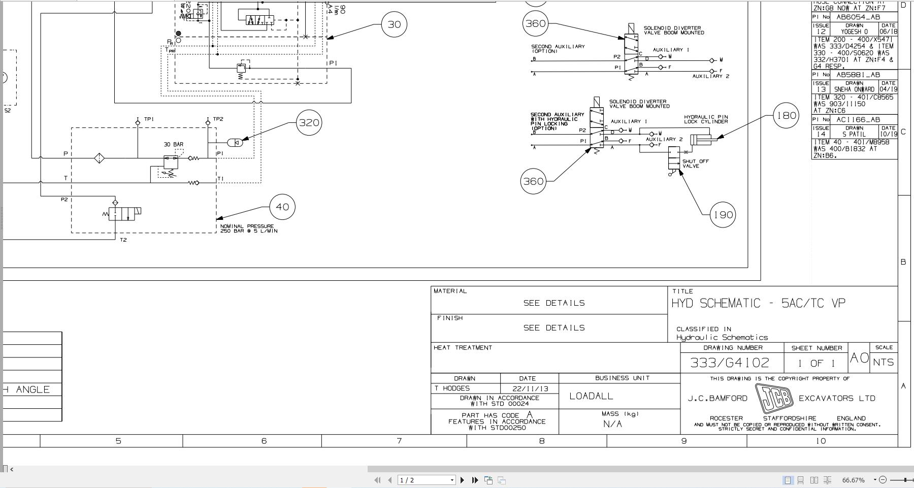 JCB Telehandler 536T60 AG55 T4F 2017 Electrical and Hydraulic Diagram (3)