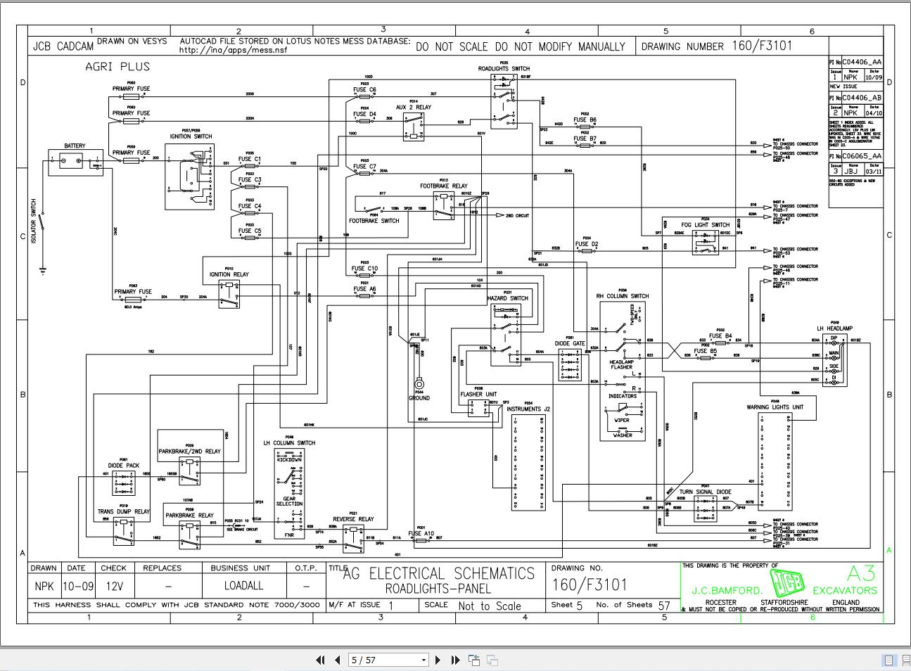 JCB Telehandler 536T60 T2 2005 2019 Electrical and Hydraulic Diagram (2)