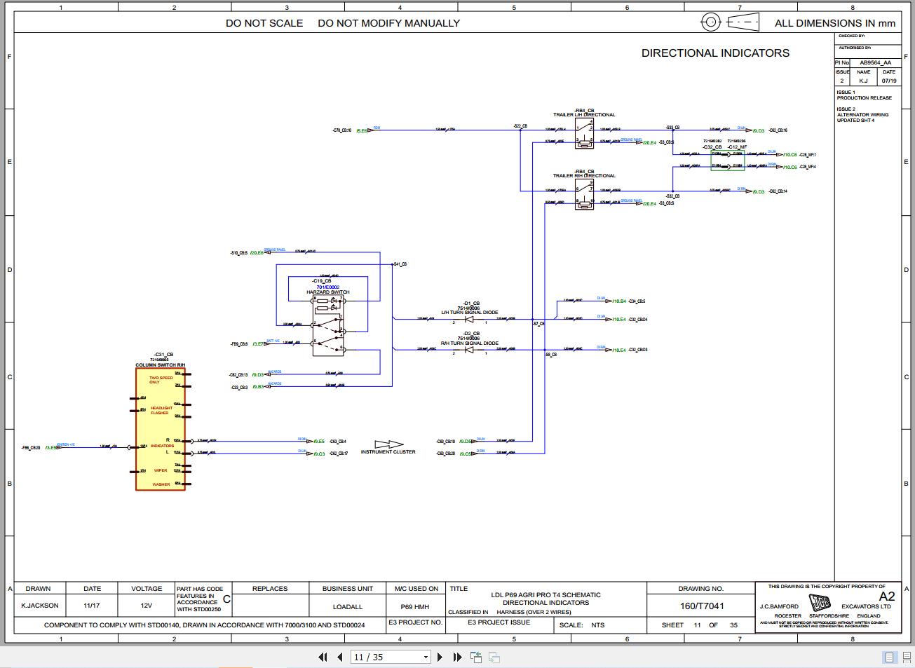 JCB Telehandler 536X60 T4F 2017 2019 Electrical and Hydraulic Diagram (2)