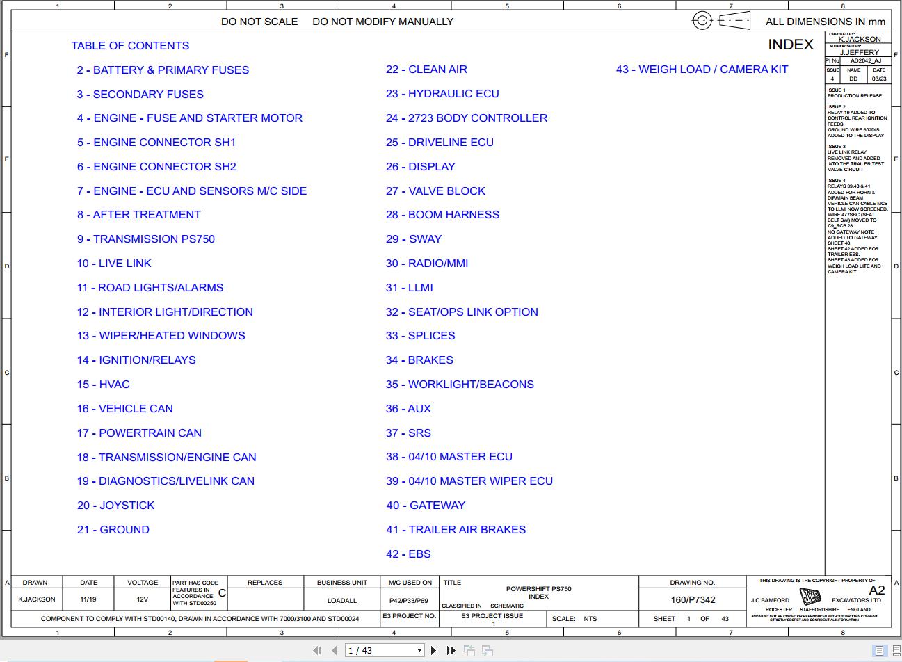 JCB Telehandler 538X70 STV 4.8L 2021 2025 Electrical and Hydraulic Diagram (1)