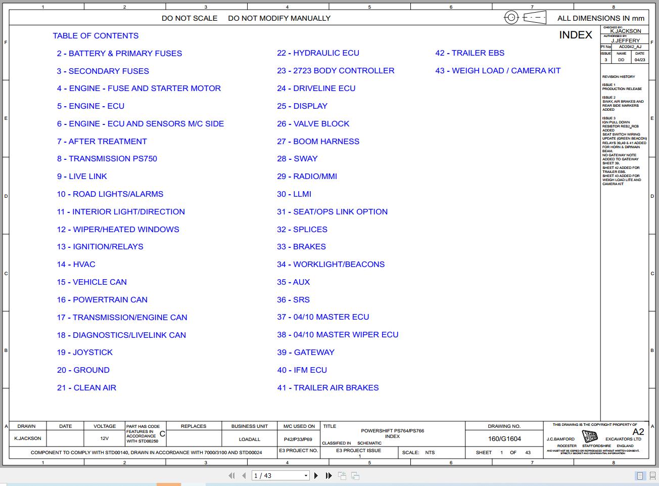 JCB Telehandler 538X70 T4F 2018 Electrical and Hydraulic Diagram (1)