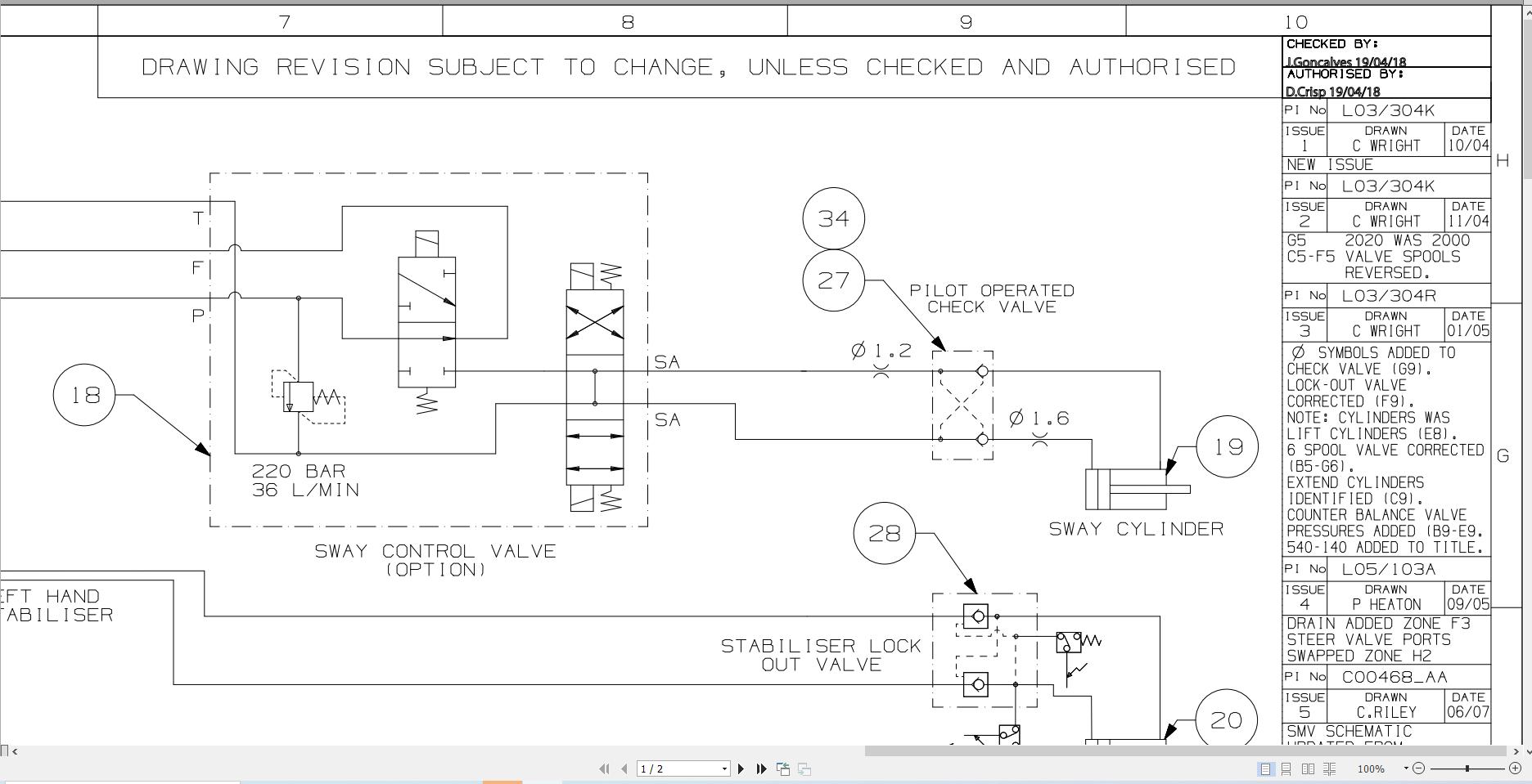 JCB Telehandler 540 140 T2 JCB 2005 2025 Electrical and Hydraulic Diagram (2)