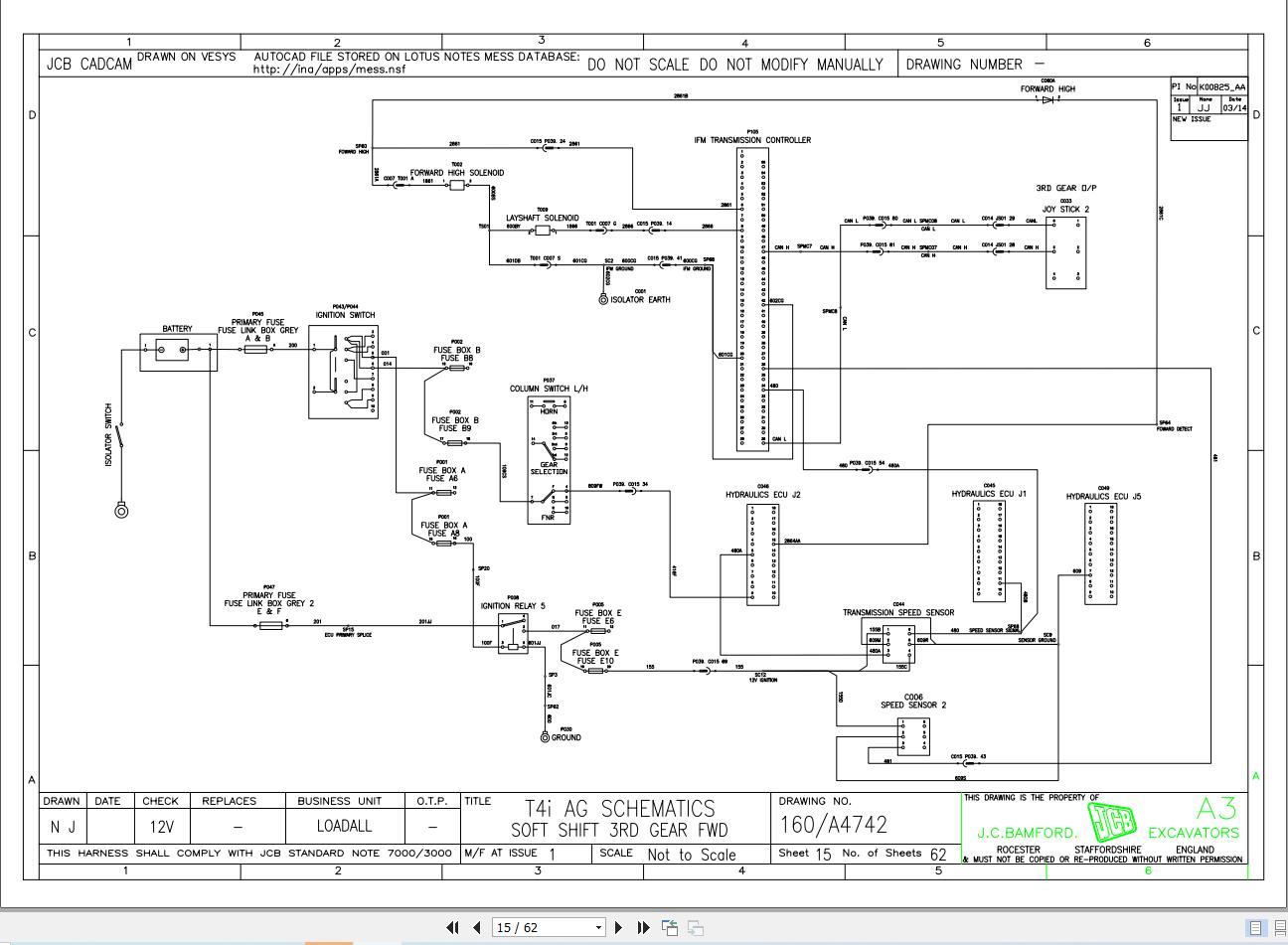 JCB Telehandler 540 140 T4i 2013 2016 Electrical and Hydraulic Diagram (2)