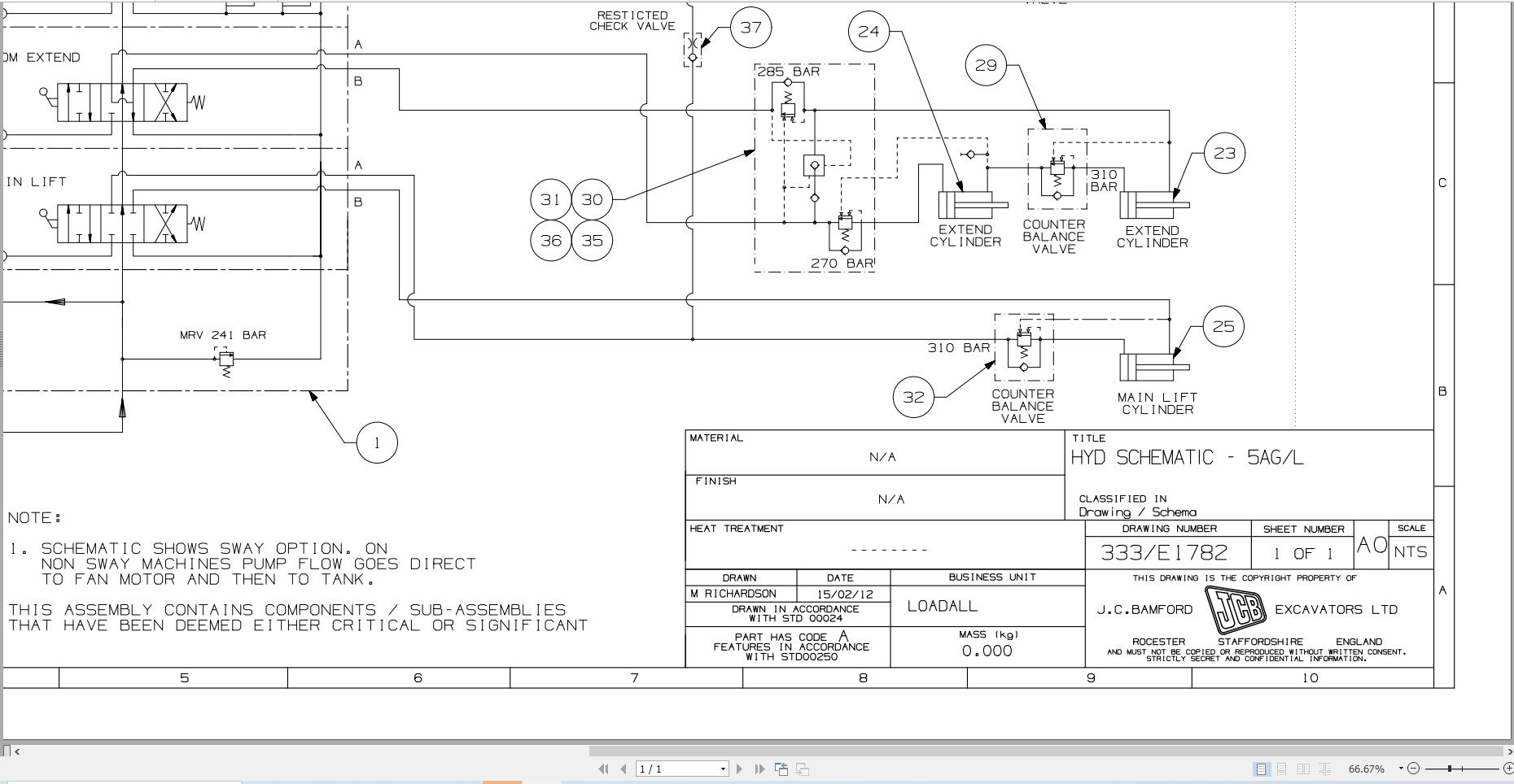 JCB Telehandler 540 140 T4i 2013 2016 Electrical and Hydraulic Diagram (3)