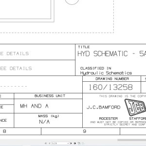 JCB Telehandler 540 170 T2 JCB JCB 2005 2025 Electrical and Hydraulic Diagram (1)