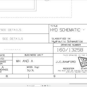 JCB Telehandler 540 170 T2 S0R 2013 2025 Electrical and Hydraulic Diagram (1)