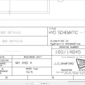 JCB Telehandler 540 170 T3 2006 2025 Electrical and Hydraulic Diagram (1)