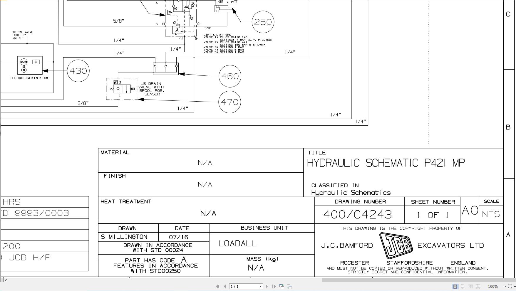 JCB Telehandler 540 200 MP STV 3L 2019 Electrical and Hydraulic Diagram (3)