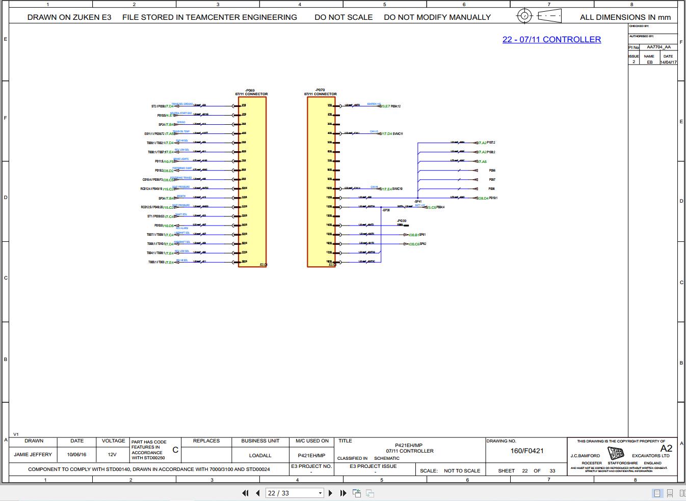 JCB Telehandler 540 200 MP T4F 55kW 2016 2018 Electrical Diagram (2)