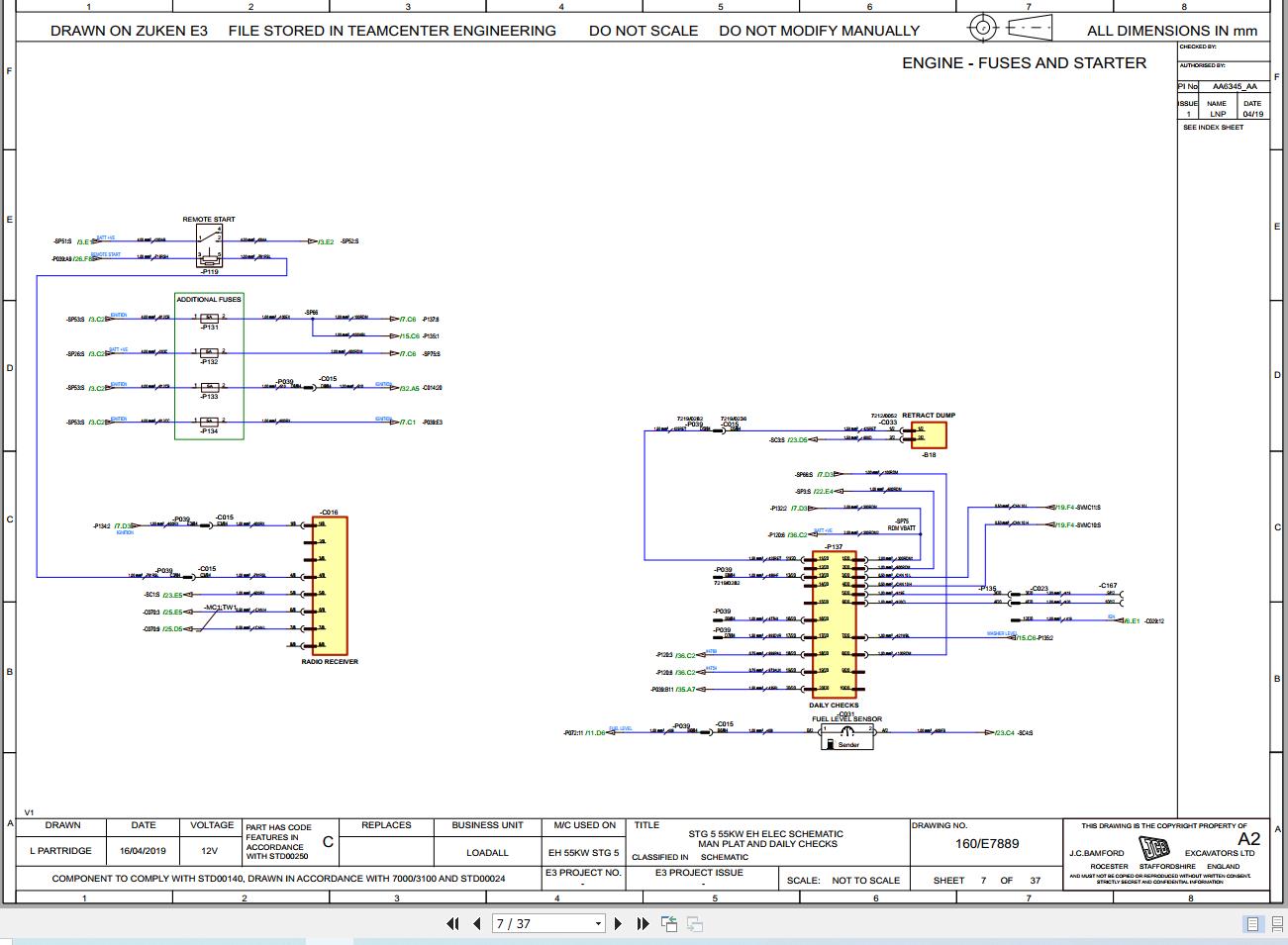 JCB Telehandler 540 200 STV 4.8L 2021 2025 Electrical and Hydraulic Diagram (2)