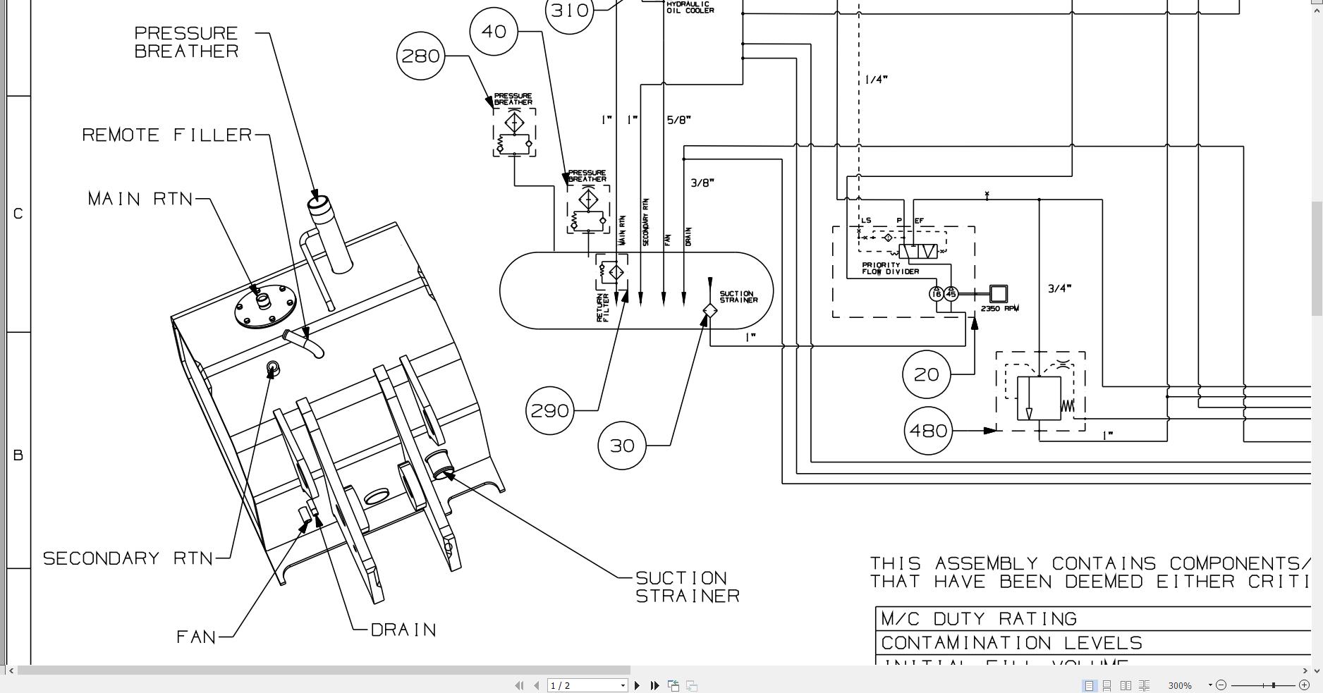 JCB Telehandler 540 200 T4F 2016 2020 Electrical and Hydraulic Diagram (3)