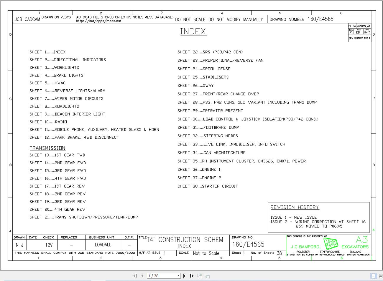 JCB Telehandler 540 200 T4i 2015 2016 Electrical and Hydraulic Diagram (1)