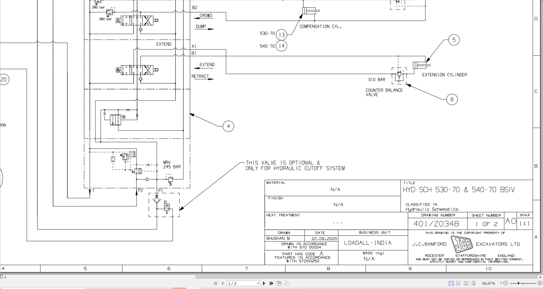 JCB Telehandler 540 70 CEV Stage IV RAJ 2020 2024 Electrical and Hydraulic Diagram (3)