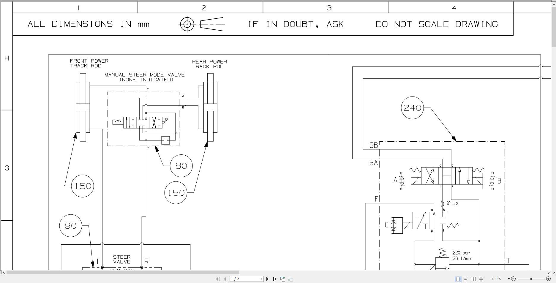 JCB Telehandler 540V180 MP STV 3L 2021 2024 Electrical and Hydraulic Diagram (3)