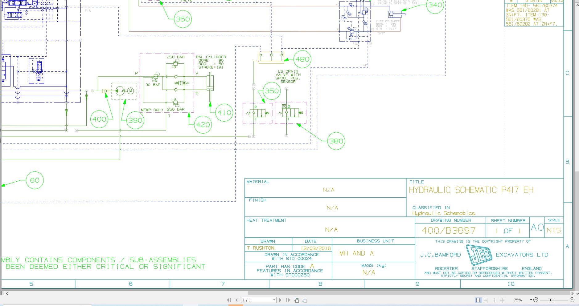 JCB Telehandler 540V180 MP T4F 55kW 2017 2024 Electrical and Hydraulic Diagram (3)