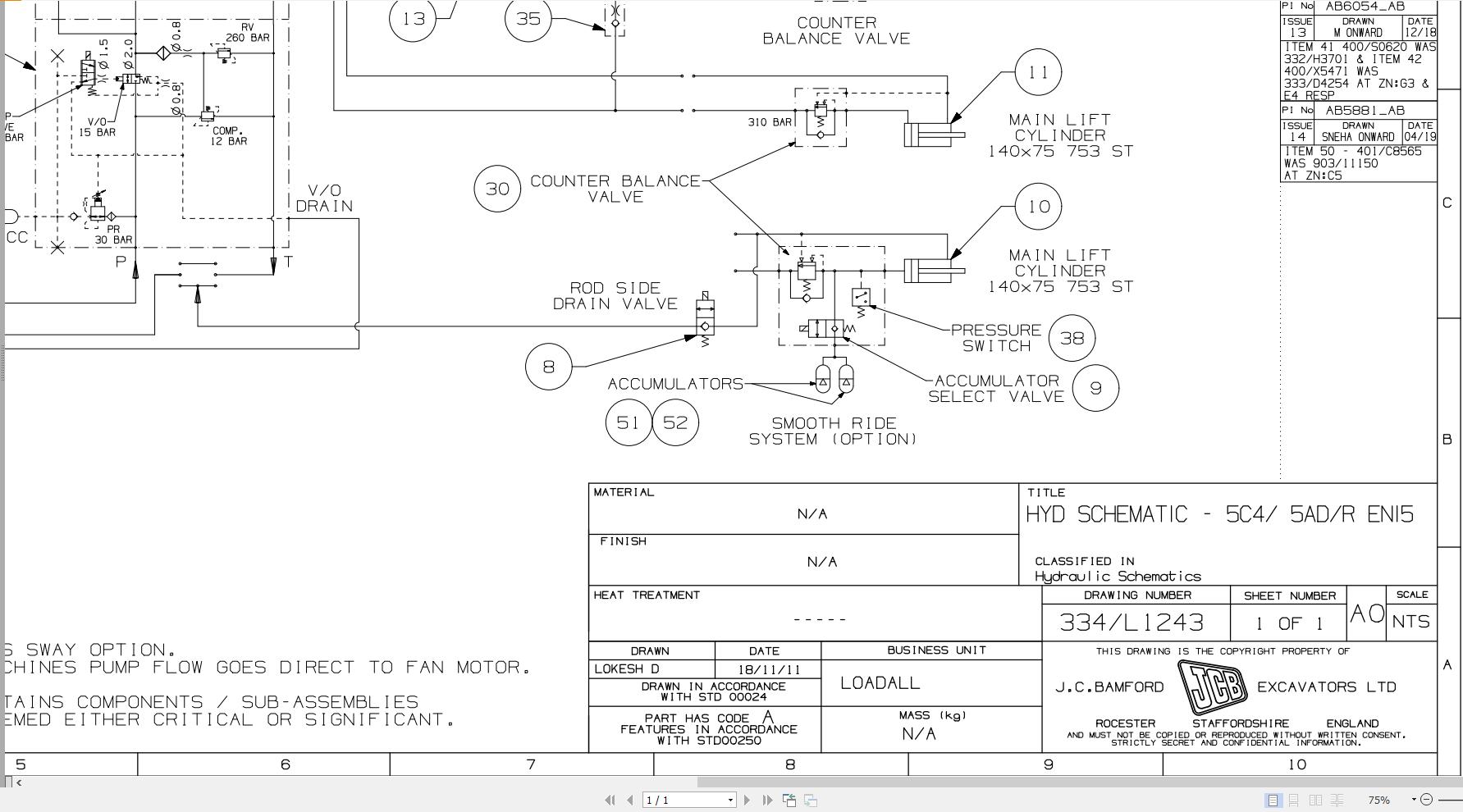 JCB Telehandler 541 70 STV 4.8L 2020 2025 Electrical and Hydraulic Diagram (3)