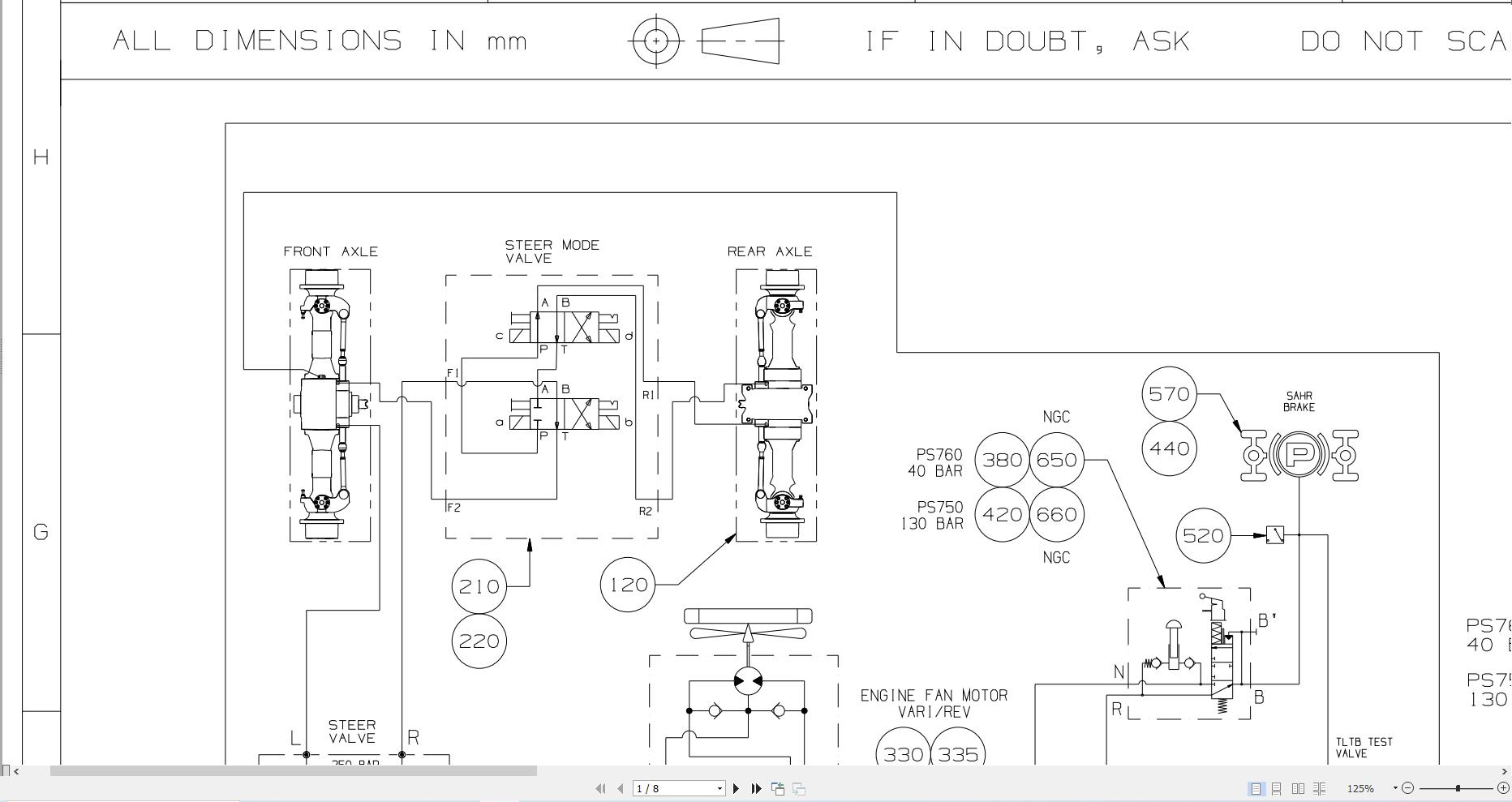 JCB Telehandler 542 70 STV 4.8L 2021 2025 Electrical and Hydraulic Diagram (3)