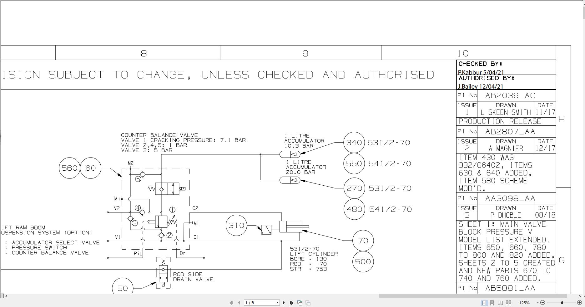 JCB Telehandler 542 70 T4F 2020 2025 Electrical and Hydraulic Diagram (3)