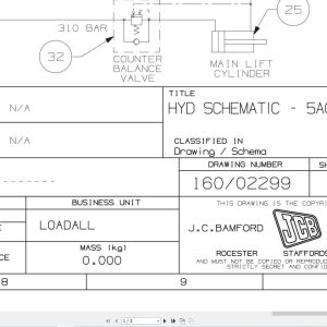 JCB Telehandler 550 140 T2 2005 2022 Electrical and Hydraulic Diagram (1)