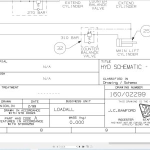 JCB Telehandler 550 140 T3 2008 2018 Electrical and Hydraulic Diagram (1)