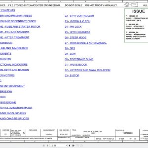 JCB Telehandler 550 140 T4F 2015 2021 Electrical and Hydraulic Diagram (1)