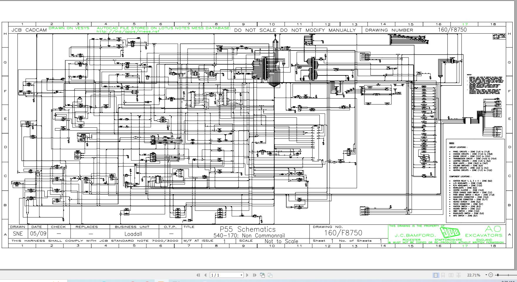 JCB Telehandler 550 170 T2 2005 2025 Electrical and Hydraulic Diagram (2)