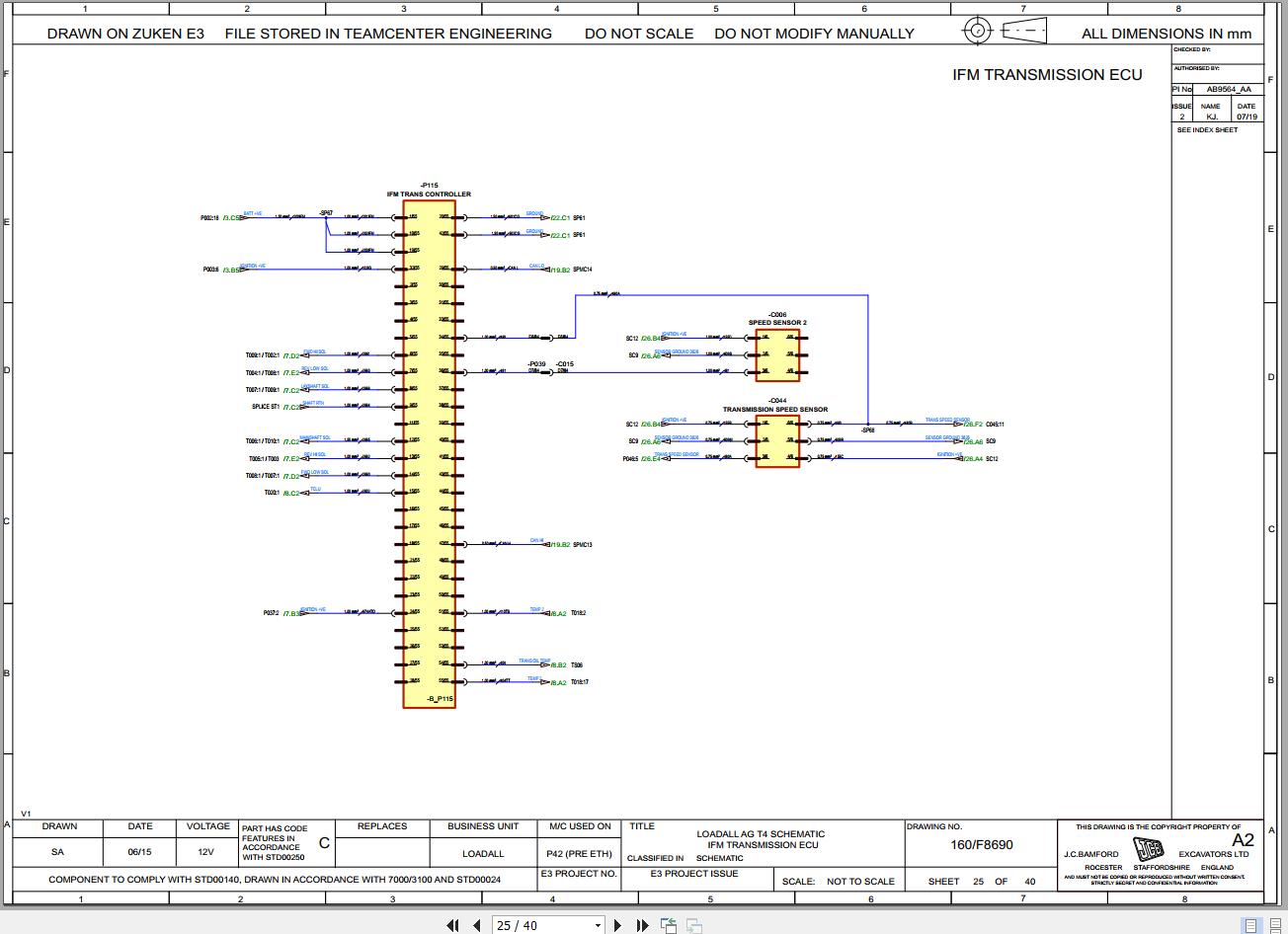 JCB Telehandler 550U80 T4F 2016 2017 Electrical and Hydraulic Diagram (2)