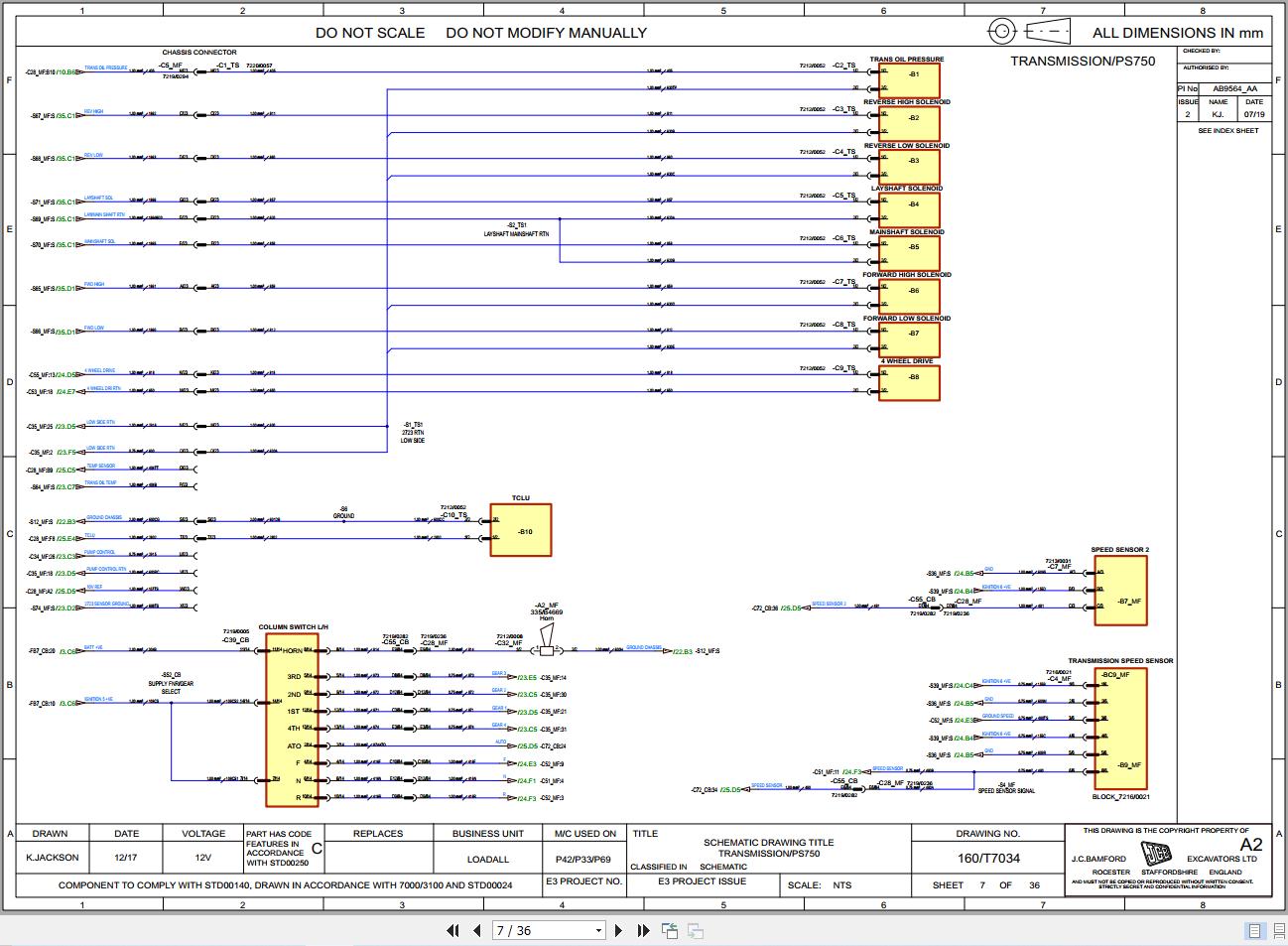 JCB Telehandler 550U80 T4i 2012 2015 Electrical and Hydraulic Diagram (2)