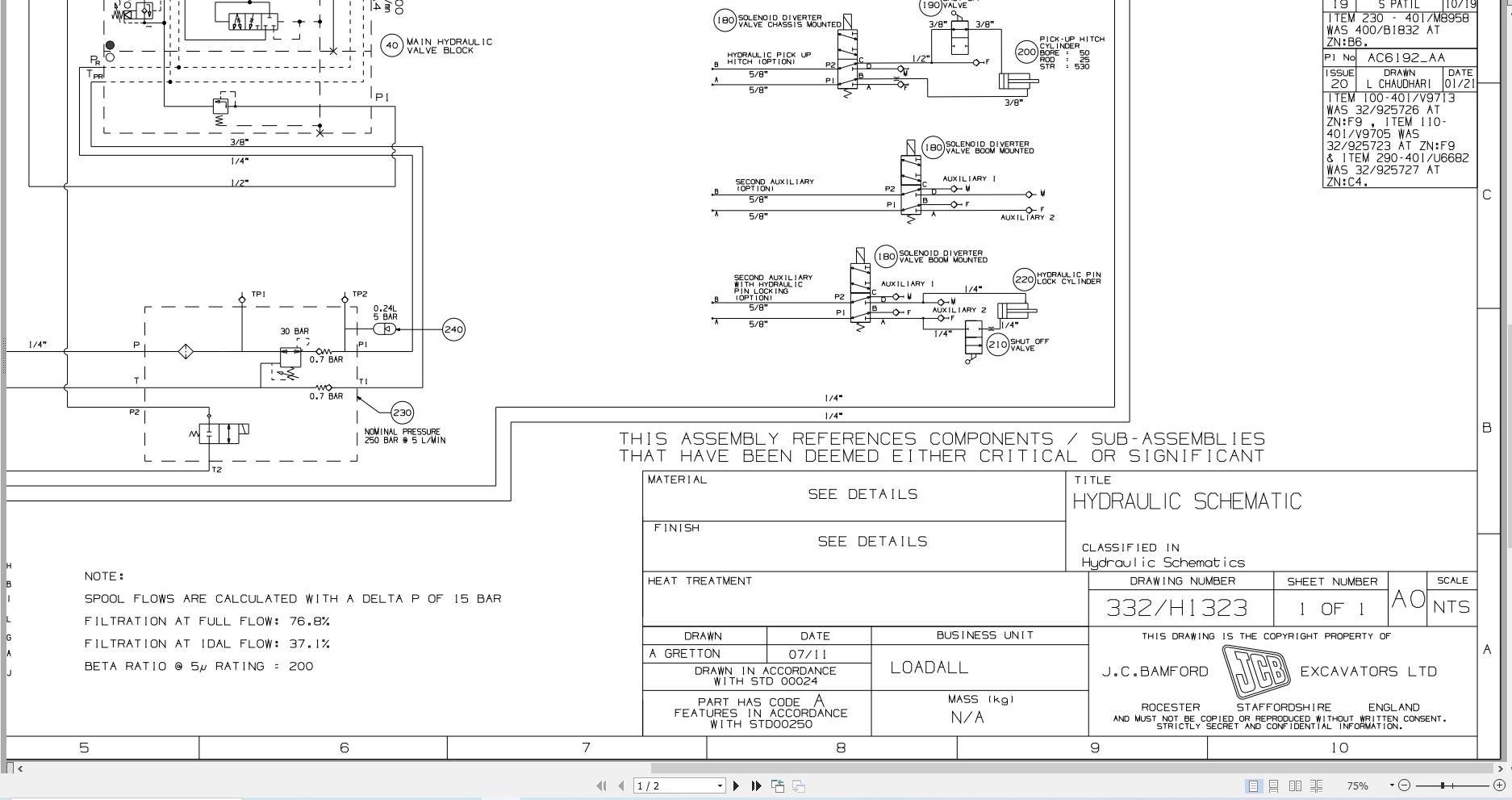 JCB Telehandler 550U80 T4i 2012 2015 Electrical and Hydraulic Diagram (3)