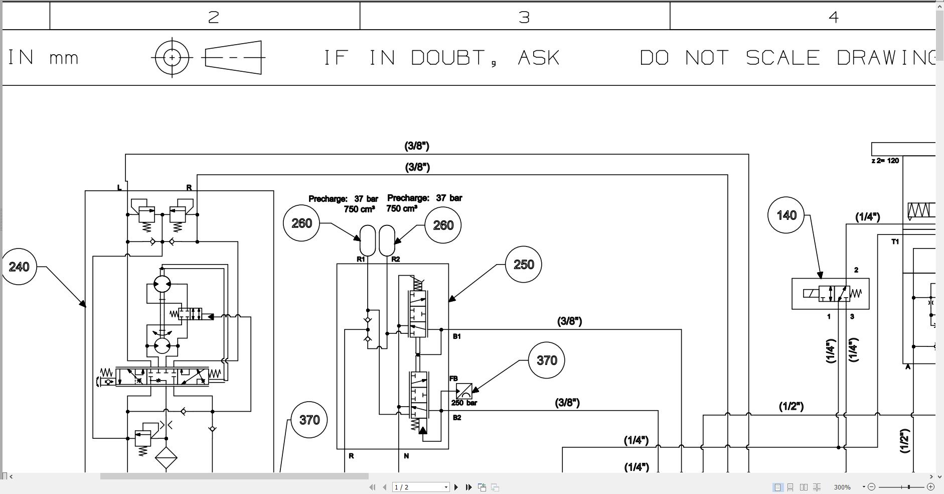 JCB Telehandler 555 210R T4F 2019 2021 Electrical and Hydraulic Diagram (3)